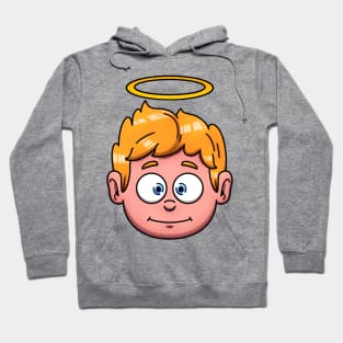 Cute Christmas Angel Face Hoodie